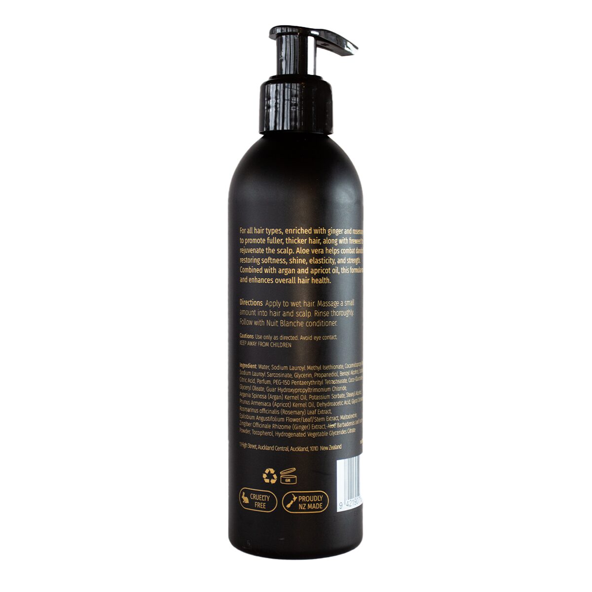 Nuit Blanche revitalizing rosemary shampoo 240ml.